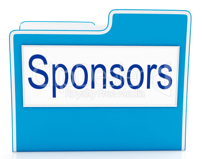 File Sponsors Represents Promotes Supporter And Promoter