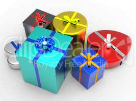 Giftbox Giftboxes Represents Gift-Box Giving And Surprise