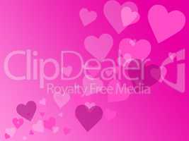 Hearts Background Shows Valentine Day And Abstract