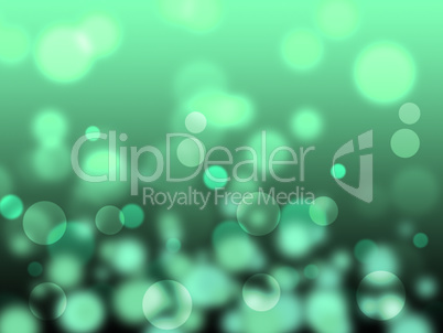 Green Background Means Bokeh Lights And Abstract