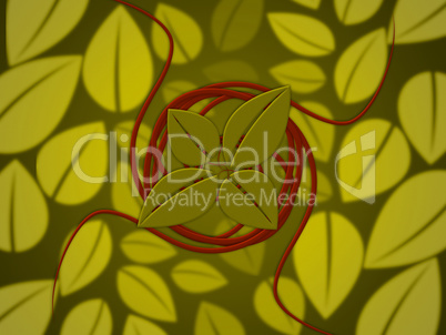 Background Leaves Represents Petal Bouquet And Garden