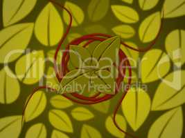 Background Leaves Represents Petal Bouquet And Garden