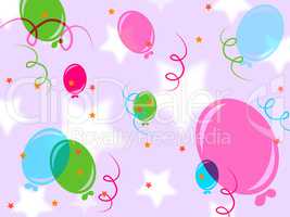 Background Balloons Indicates Design Joy And Parties