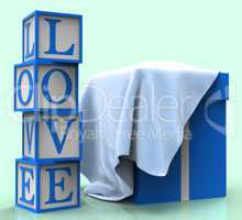 Love Giftbox Shows Dating Devotion And Greeting