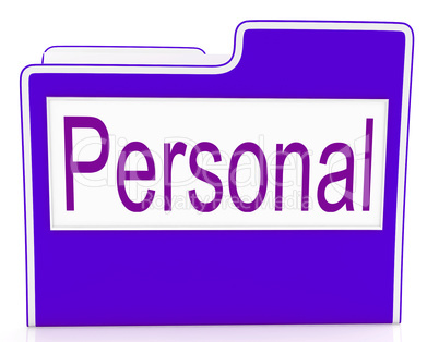 File Personal Means Confidentially Folders And Individually