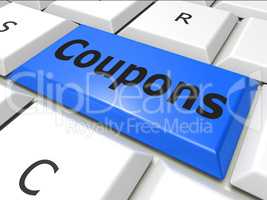 Coupons Online Represents World Wide Web And Couponing