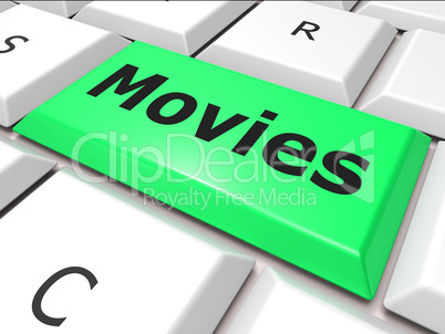 Online Movies Means World Wide Web And Film