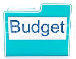 File Budget Indicates Expenditure Document And Cost