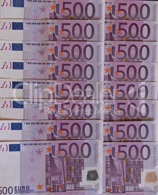 Euro Money Banknotes