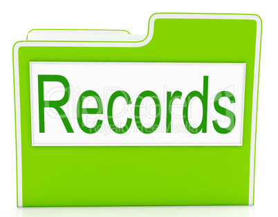 Records File Indicates Folders Business And Archive