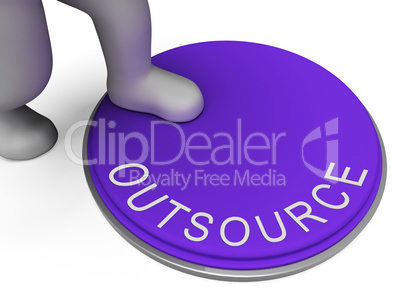 Outsource Switch Represents Control Sourcing And Outsourced