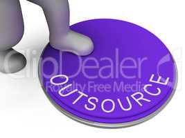 Outsource Switch Represents Control Sourcing And Outsourced