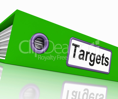 Targets File Represents Aiming Folder And Document