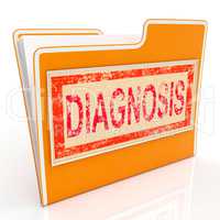 Diagnosis File Means Business Document And Diagnosed