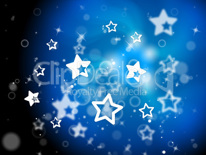 Stars Background Means Light Burst And Dazzling