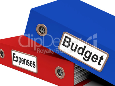 Files Budget Indicates Correspondence Paperwork And Financial