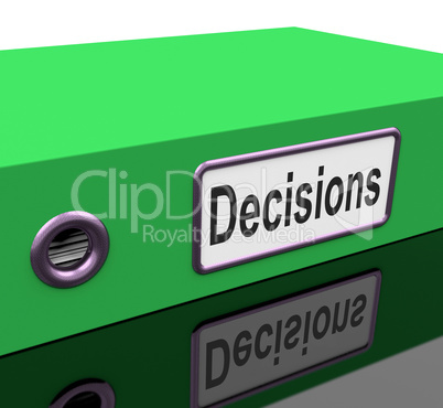 Decisions File Indicates Business Correspondence And Files