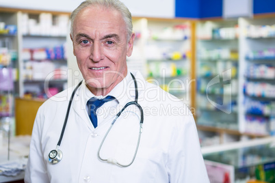 Pharmacist in lab coat