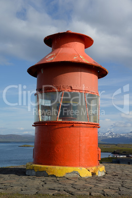 Leuchtturm in Stykkisholmur, Island