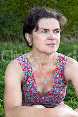 Portrait of a middle-aged woman