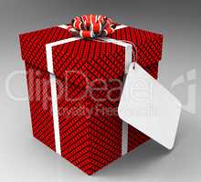 Gift Tag Represents Blank Space And Copy