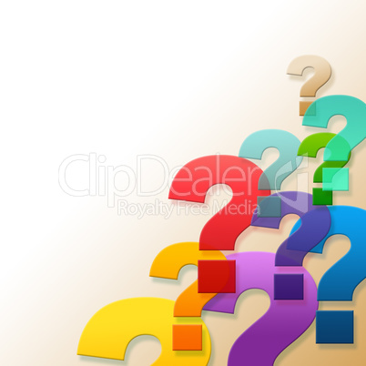 Question Marks Shows Frequently Asked Questions And Answer