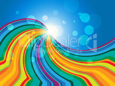 Copyspace Background Means Light Burst And Abstract