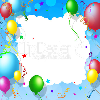 Background Balloons Means Blank Space And Backdrop