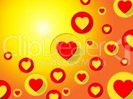 Copyspace Hearts Indicates Valentines Day And Background