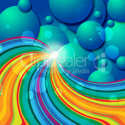 Spheres Background Represents Text Space And Abstract