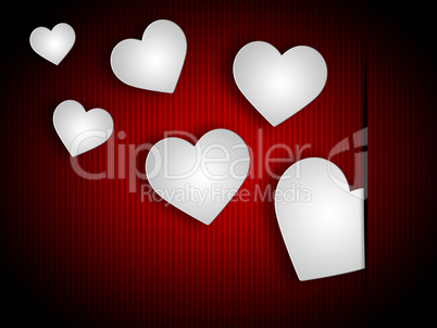 Background Hearts Indicates Valentine Day And Abstract