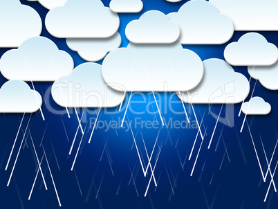 Clouds Background Represents Text Space And Abstract