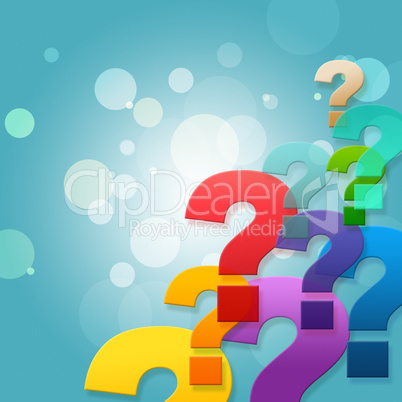 Question Marks Shows Frequently Asked Questions And Asking