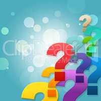 Question Marks Shows Frequently Asked Questions And Asking