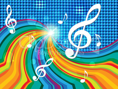 Music Background Indicates Text Space And Artistic