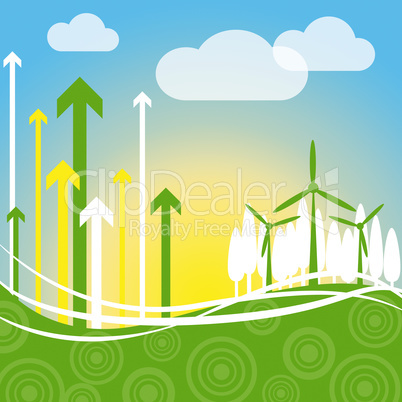 Wind Power Indicates Renewable Resource And Environment