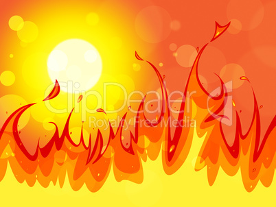 Fire Copyspace Represents Backgrounds Blaze And Solar
