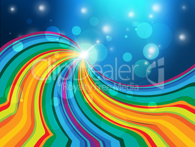 Glow Swirl Indicates Blank Space And Background