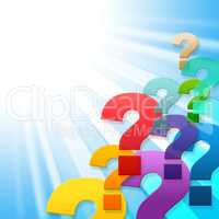 Question Marks Indicates Frequently Asked Questions And Asking