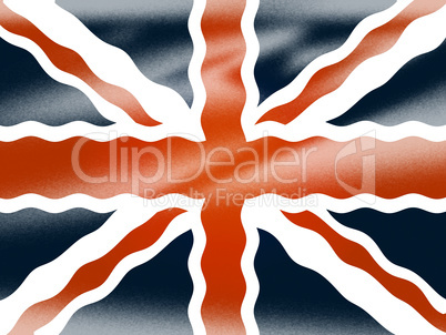 Union Jack Shows National Flag And Britain