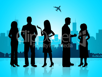 Business People Represents Buildings City And Professional