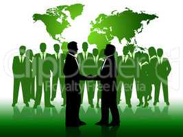 Business People Shows Working Together And Businessmen