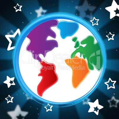 Background Globe Indicates Globalisation Backdrop And Abstract