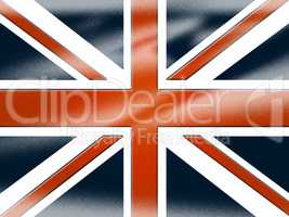 Union Jack Shows United Kingdom And Britain