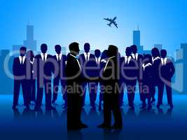 Business People Shows Team Work And Businessman