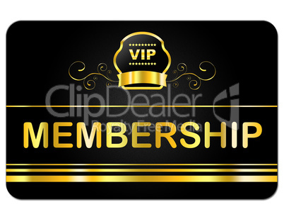 Membership Card Shows Very Important Person And Application