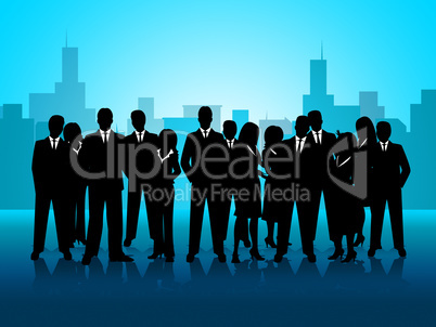 Business People Represents Cooperation Corporate And Meeting