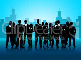 Business People Represents Cooperation Corporate And Meeting