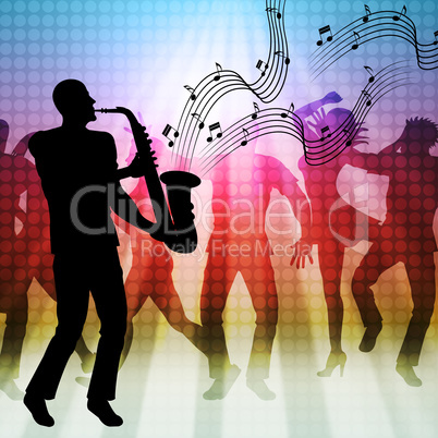Dancing Music Represents Sound Track And Acoustic