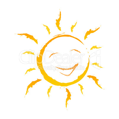 Smiling Background Shows Solar Cheerful And Joy